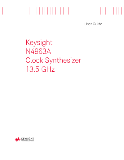 Agilent N4963-91021 N4963A Clock Synthesizer 13.5 GHz - User 2527s Guide [76]  Agilent N4963-91021 N4963A Clock Synthesizer 13.5 GHz - User_2527s Guide [76].pdf