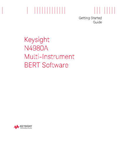 Agilent N4980-91011 N4980A Multi-Instrument BERT Software - Getting Started Guide [12]  Agilent N4980-91011 N4980A Multi-Instrument BERT Software - Getting Started Guide [12].pdf