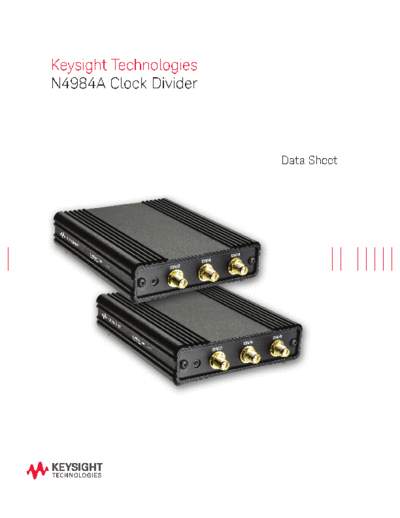 Agilent N4984A Clock Divider Data Sheet 5991-0717EN c20141125 [7]  Agilent N4984A Clock Divider Data Sheet 5991-0717EN c20141125 [7].pdf