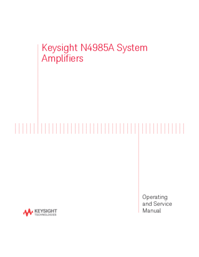 Agilent N4985A System Amplifiers N4985-90001 c20140807 [45]  Agilent N4985A System Amplifiers N4985-90001 c20140807 [45].pdf