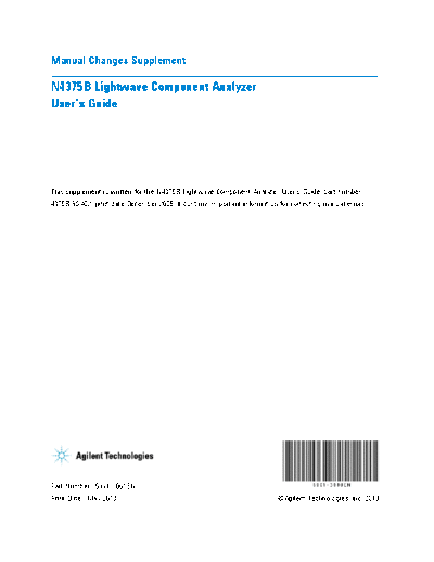Agilent N4375B Lightwave Component Analyzer - User 2527s Guide - Manual Changes Supplement 5991-3000EN [5]  Agilent N4375B Lightwave Component Analyzer - User_2527s Guide - Manual Changes Supplement 5991-3000EN [5].pdf