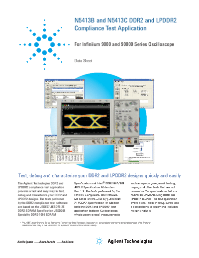 Agilent N5413B DDR2 and LPDDR2 Compliance Test Application - Data Sheet 5989-3195EN c20140512 [14]  Agilent N5413B DDR2 and LPDDR2 Compliance Test Application - Data Sheet 5989-3195EN c20140512 [14].pdf