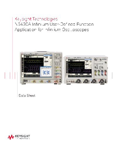 Agilent N5430A Infiniium User-Defined Function Application for Infiniium Oscilloscopes - Data Sheet 5989-563  Agilent N5430A Infiniium User-Defined Function Application for Infiniium Oscilloscopes - Data Sheet 5989-5632EN c20141008 [8].pdf