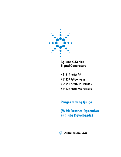 Agilent N5180-90074 X-Series Signal Generators Programming Guide c20140205 [350]  Agilent N5180-90074 X-Series Signal Generators Programming Guide c20140205 [350].pdf
