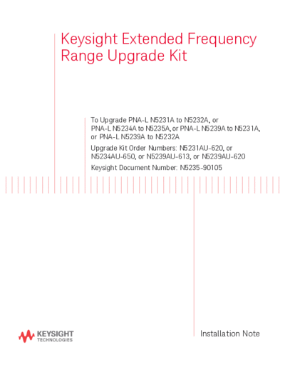 Agilent N5235-90105 Installation Note 252C Extended Frequency Range PNA-L Upgrade Kit [12]  Agilent N5235-90105 Installation Note_252C Extended Frequency Range PNA-L Upgrade Kit [12].pdf