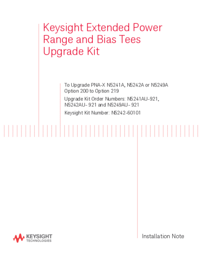 Agilent N5242-90002 Installation Note 252C Extended Power Range & Bias Tees Upgrade Kit to Upgrade N5242A Op  Agilent N5242-90002 Installation Note_252C Extended Power Range & Bias Tees Upgrade Kit to Upgrade N5242A Opt 200 to Opt 219 [28].pdf