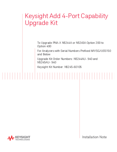 Agilent N5245-90015 Installation Note  Add 4-Port Capability Upgrade Kit to Upgrade PNA-X N5244A 45A Opt 200  Agilent N5245-90015 Installation Note_ Add 4-Port Capability Upgrade Kit to Upgrade PNA-X N5244A 45A Opt 200 to 400 [14].pdf