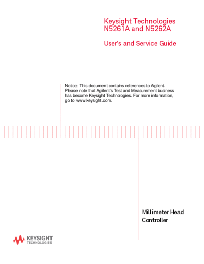 Agilent N5262-90001 N5261A and N5262A Millimeter Head Controller User 2527s Guide [90]  Agilent N5262-90001 N5261A and N5262A Millimeter Head Controller User_2527s Guide [90].pdf