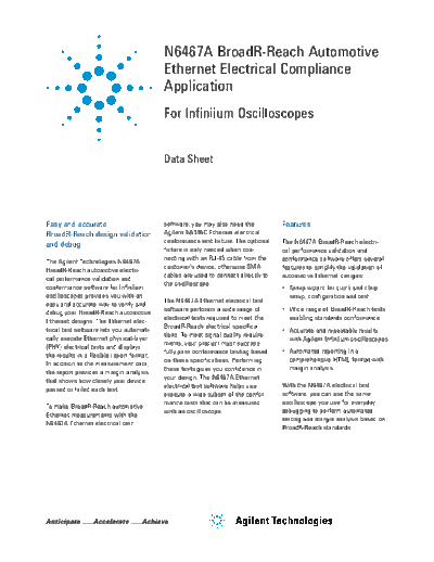Agilent N6467A BroadR-Reach Automotive Ethernet Electrical Compliance Application - Data Sheet 5991-1965EN c  Agilent N6467A BroadR-Reach Automotive Ethernet Electrical Compliance Application - Data Sheet 5991-1965EN c20140519 [13].pdf