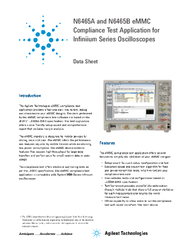 Agilent N6465A eMMC Compliance Test Application for Infiniium 9000 Series Oscilloscopes 5991-1397EN c2014051  Agilent N6465A eMMC Compliance Test Application for Infiniium 9000 Series Oscilloscopes 5991-1397EN c20140512 [8].pdf