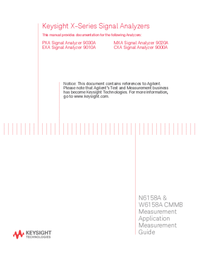 Agilent N6158-90002 N6158A & W6158A CMMB Measurement Application Measurement Guide [74]  Agilent N6158-90002 N6158A & W6158A CMMB Measurement Application Measurement Guide [74].pdf