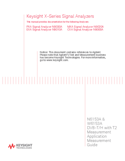 Agilent N6153-90004 N6153A & W6153A DVB-T H Measurement Application Measurement Guide [138]  Agilent N6153-90004 N6153A & W6153A DVB-T H Measurement Application Measurement Guide [138].pdf