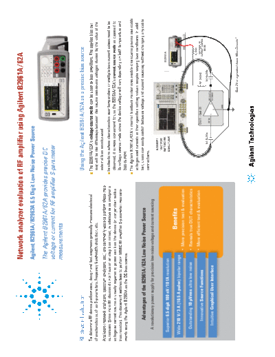 Agilent Network analyzer evaluation of RF amplifier using Keysight B2961A 62A flyer 5991-1857EN [2]  Agilent Network analyzer evaluation of RF amplifier using Keysight B2961A 62A flyer 5991-1857EN [2].pdf