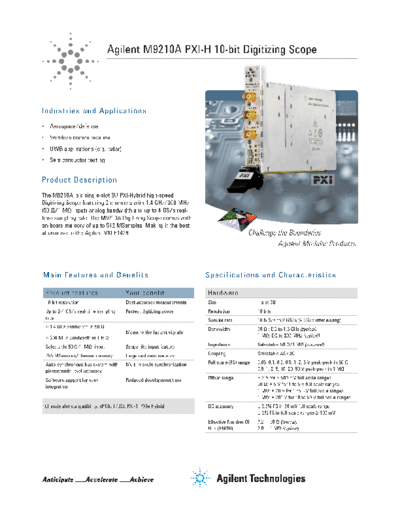 Agilent M9210A PXI-H 10-bit Digitizing Scope Flyer 5990-6286EN c20131204 [2]  Agilent M9210A PXI-H 10-bit Digitizing Scope Flyer 5990-6286EN c20131204 [2].pdf