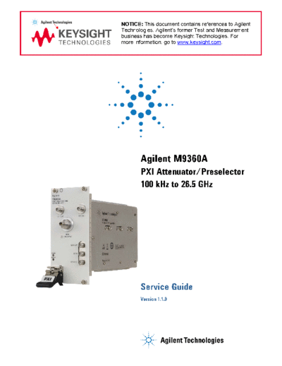 Agilent M9360-90009 M9360A Service Guide c20120911 [3]  Agilent M9360-90009 M9360A Service Guide c20120911 [3].pdf