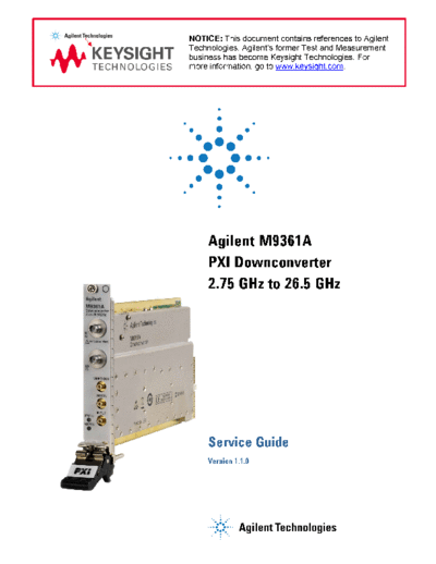 Agilent M9361-90009 M9361A Service Guide c20120911 [50]  Agilent M9361-90009 M9361A Service Guide c20120911 [50].pdf