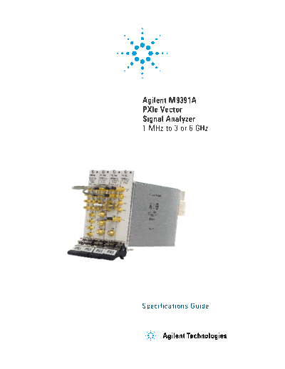 Agilent M9391-90015 M9391A PXIe Vector Signal Analyzer - Specifications Guide c20131219 [24]  Agilent M9391-90015 M9391A PXIe Vector Signal Analyzer - Specifications Guide c20131219 [24].pdf