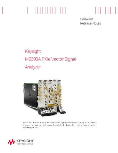 Agilent M9393 SoftwareReleaseNotes M9393A Software Release Notes c20141025 [2]  Agilent M9393_SoftwareReleaseNotes M9393A Software Release Notes c20141025 [2].pdf