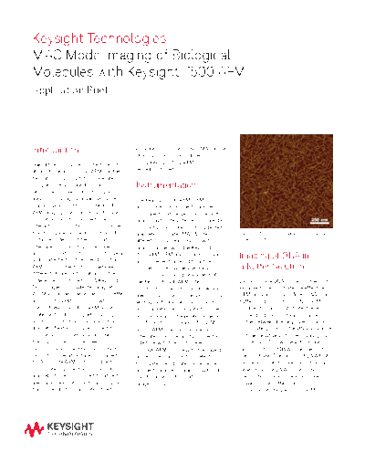 Agilent MAC Mode Imaging of Biological Molecules with 7500 AFM - Application Note 5991-3672EN c20141020 [2]  Agilent MAC Mode Imaging of Biological Molecules with 7500 AFM - Application Note 5991-3672EN c20141020 [2].pdf