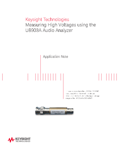 Agilent Measuring High Voltages using the U8903A Audio Analyzer - Application Note 5991-1465EN c20140723 [4]  Agilent Measuring High Voltages using the U8903A Audio Analyzer - Application Note 5991-1465EN c20140723 [4].pdf