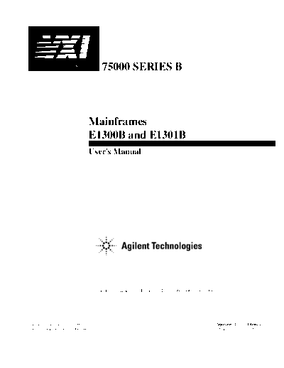 Agilent Mainframes E1300B and E1301B User 2527s Manual E1300-90005 [244]  Agilent Mainframes E1300B and E1301B User_2527s Manual E1300-90005 [244].pdf