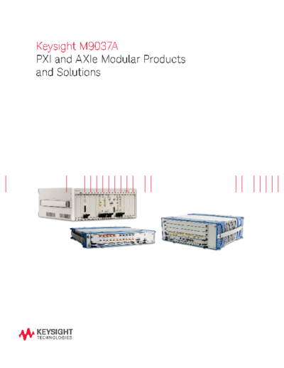 Agilent PXI and AXIe Modular Products and Applications - Brochure 5991-2185EN c20140805 [11]  Agilent PXI and AXIe Modular Products and Applications - Brochure 5991-2185EN c20140805 [11].pdf