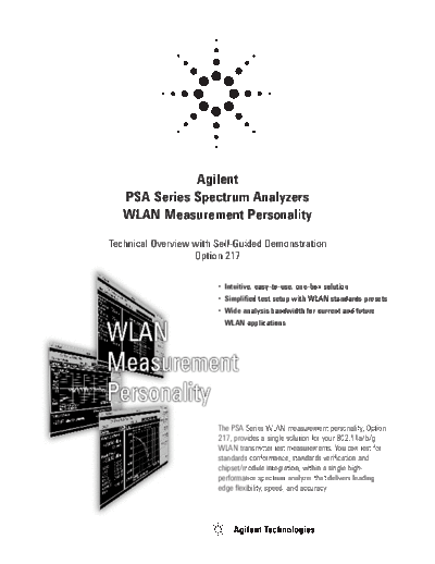 Agilent PSA WLAN Measurement Personality - Technical Overview 5989-2781EN c20131125 [16]  Agilent PSA WLAN Measurement Personality - Technical Overview 5989-2781EN c20131125 [16].pdf