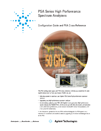 Agilent PSA Series High-Performance Spectrum Analyzers - Configuration Guide 5989-2773EN c20131125 [14]  Agilent PSA Series High-Performance Spectrum Analyzers - Configuration Guide 5989-2773EN c20131125 [14].pdf