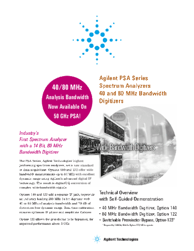 Agilent PSA Series Spectrum Analyzers 40 and 80 MHz Bandwidth Digitizers - Technical Overview 5989-1115EN c2  Agilent PSA Series Spectrum Analyzers 40 and 80 MHz Bandwidth Digitizers - Technical Overview 5989-1115EN c20131125 [16].pdf