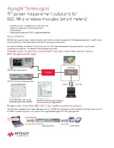 Agilent RF power measurement solutionsfor 920 MHz wireless modules 5991-3164EN c20140924 [2]  Agilent RF power measurement solutionsfor 920 MHz wireless modules 5991-3164EN c20140924 [2].pdf