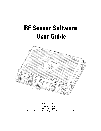 Agilent RF Sensor Software User 2527s Guide N6851-90001 [69]  Agilent RF Sensor Software User_2527s Guide N6851-90001 [69].pdf