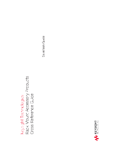 Agilent Rack Mount Accessory Products Cross Reference Guide - Selection Guide 5990-8190EN c20140829 [78]  Agilent Rack Mount Accessory Products Cross Reference Guide - Selection Guide 5990-8190EN c20140829 [78].pdf