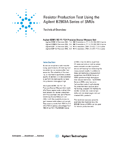 Agilent Resistor Production Test Using the Keysight B2911A 5990-7141EN c20130107 [5]  Agilent Resistor Production Test Using the Keysight B2911A 5990-7141EN c20130107 [5].pdf