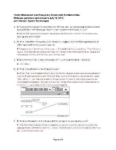 Agilent WebcastQA 18July2013 Vector Modulation and Frequency Conversion Fundamentals Webcast Q&A c20130722 [  Agilent WebcastQA_18July2013 Vector Modulation and Frequency Conversion Fundamentals Webcast Q&A c20130722 [4].pdf