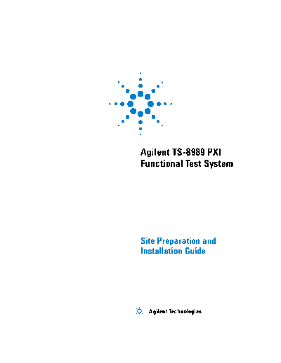 Agilent TS-8989 Site Preparation and Installation Guide TS-8989 Site Preparation and Installation Guide c201  Agilent TS-8989_Site_Preparation_and_Installation_Guide TS-8989 Site Preparation and Installation Guide c20140219 [61].pdf