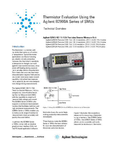 Agilent Thermistor Evaluation Using the Keysight B2911A 5990-7118EN c20130107 [5]  Agilent Thermistor Evaluation Using the Keysight B2911A 5990-7118EN c20130107 [5].pdf