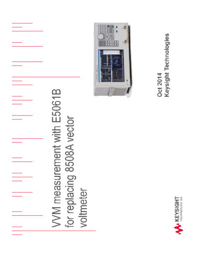 Agilent VVM measurement with E5061B VVM measurement with E5061B for replacing 8508A vector voltmeter c201410  Agilent VVM_measurement_with_E5061B VVM measurement with E5061B for replacing 8508A vector voltmeter c20141022 [10].pdf