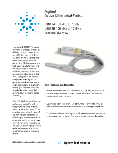 Agilent U1818A B Active Differential Probes - Technical Overview 5990-4148EN c20130521 [11]  Agilent U1818A B Active Differential Probes - Technical Overview 5990-4148EN c20130521 [11].pdf