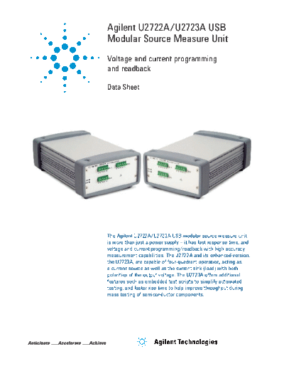 Agilent U2722A U2723A USB Modular Source Measure Unit - Data Sheet 5990-7416EN c20130628 [14]  Agilent U2722A U2723A USB Modular Source Measure Unit - Data Sheet 5990-7416EN c20130628 [14].pdf