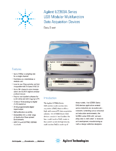 Agilent U2300A Series USB Modular Multifunction Data Acquisition Devices - Data Sheet 5991-0566EN c20130701   Agilent U2300A Series USB Modular Multifunction Data Acquisition Devices - Data Sheet 5991-0566EN c20130701 [24].pdf