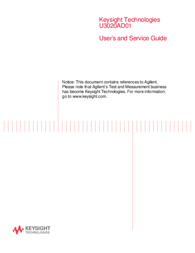 Agilent U3020-90004 U3020A Option D01 User 2527s and Service Guide [38]  Agilent U3020-90004 U3020A Option D01 User_2527s and Service Guide [38].pdf