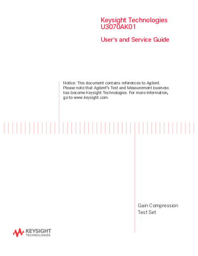 Agilent U3070-90001 U3070A Option K01 User 2527s and Service Guide c20141106 [50]  Agilent U3070-90001 U3070A Option K01 User_2527s and Service Guide c20141106 [50].pdf