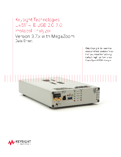 Agilent U4611A B USB 2.0 3.0 Protocol Analyzer - Data Sheet 5990-9001EN c20140630 [14]  Agilent U4611A B USB 2.0 3.0 Protocol Analyzer - Data Sheet 5990-9001EN c20140630 [14].pdf