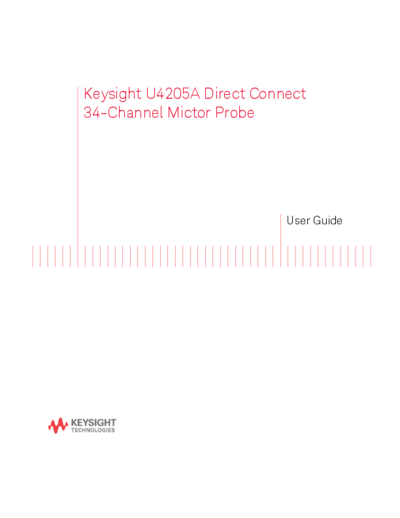 Agilent U4205-97000 U4205A Direct Connect 34-Channel Mictor Probe User Guide c20141117 [40]  Agilent U4205-97000 U4205A Direct Connect 34-Channel Mictor Probe User Guide c20141117 [40].pdf