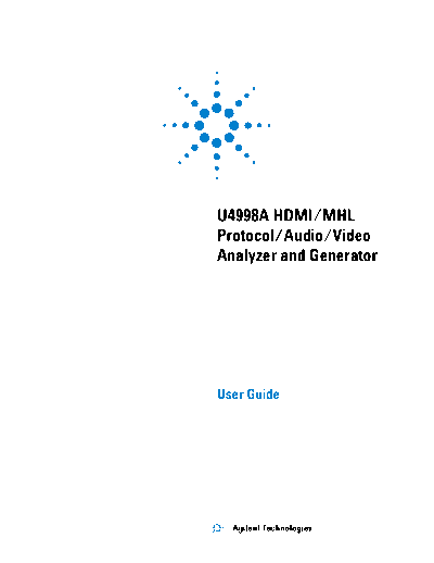 Agilent U4998A User Guide U4998A HDMI Tester User Guide c20121123 [162]  Agilent U4998A User Guide U4998A_HDMI_Tester_User_Guide c20121123 [162].pdf