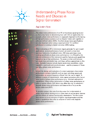 Agilent Understanding Phase Noise Needs and Choices in Signal Generation 5991-1744EN [12]  Agilent Understanding Phase Noise Needs and Choices in Signal Generation 5991-1744EN [12].pdf