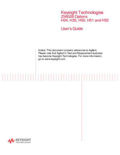 Agilent Z5602-90006 Z5602B H24 H35 H50 H51 H52 User 2527s and Service Guide [14]  Agilent Z5602-90006 Z5602B H24 H35 H50 H51 H52 User_2527s and Service Guide [14].pdf