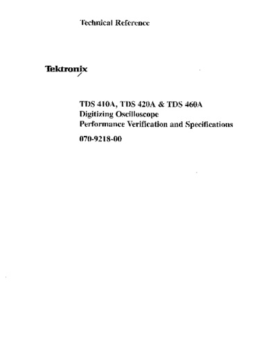 Tektronix TEK TDS 410A 252C 420A 252C 460A Technical Reference  Tektronix TEK TDS 410A_252C 420A_252C 460A Technical Reference.pdf