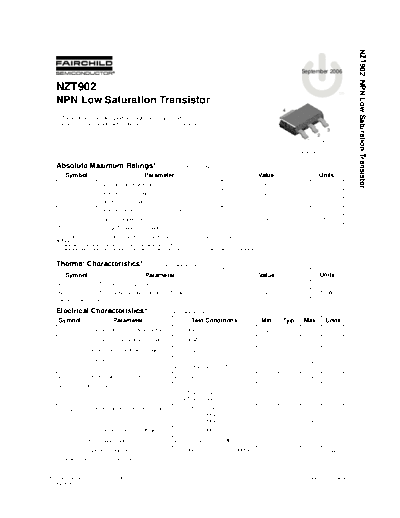 Fairchild Semiconductor nzt902  . Electronic Components Datasheets Active components Transistors Fairchild Semiconductor nzt902.pdf