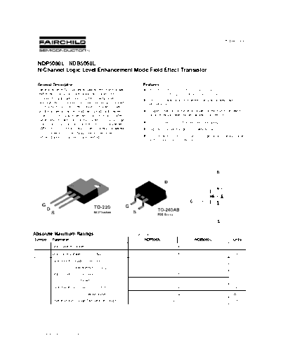 Fairchild Semiconductor ndp5060l ndb5060l  . Electronic Components Datasheets Active components Transistors Fairchild Semiconductor ndp5060l_ndb5060l.pdf